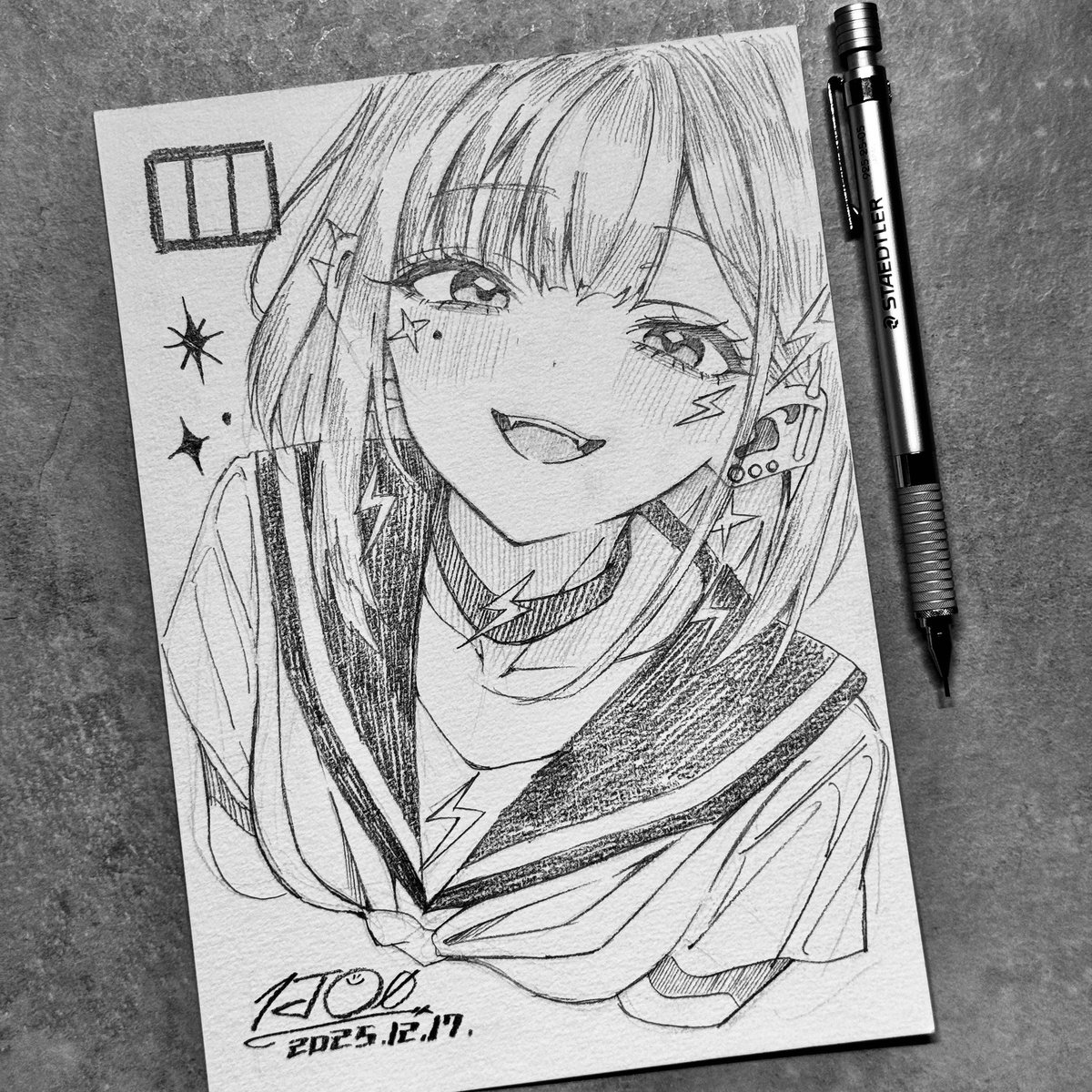 ⚡️#毎日原画チャレンジ 111日目⚡️ 海外の方からもご注文をいただい