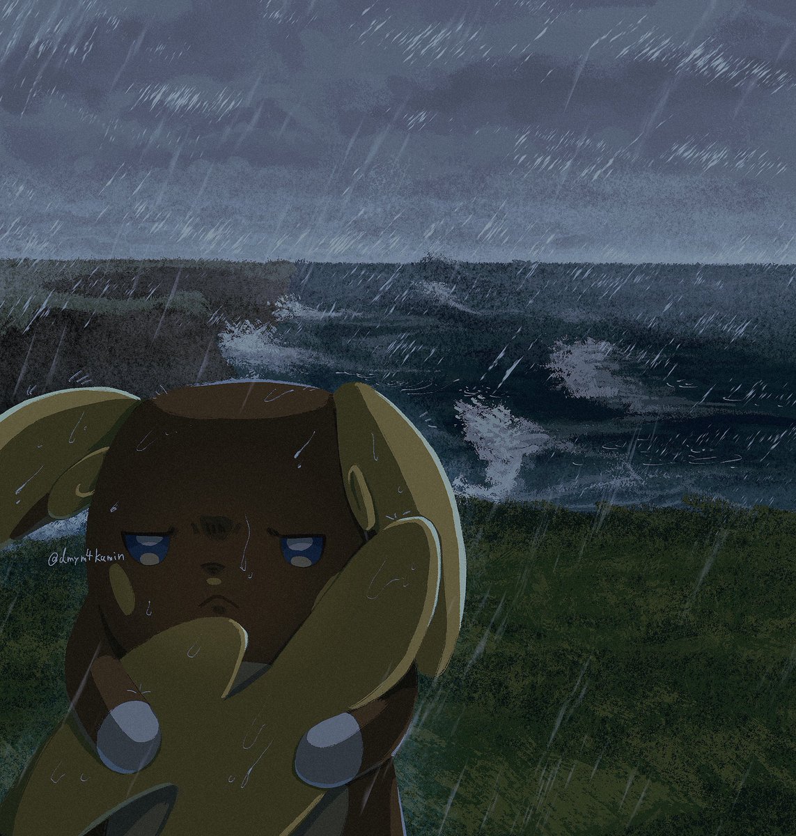 #️⃣私の絵柄で見てみたいポケモン　アローラライチュウ⚡️
『ご機嫌ななめ』