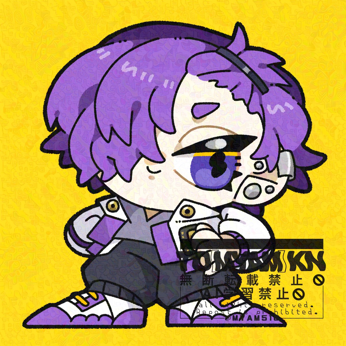 葦さん（@ASHI_video）からのご依頼でした👋 #イラスト依頼