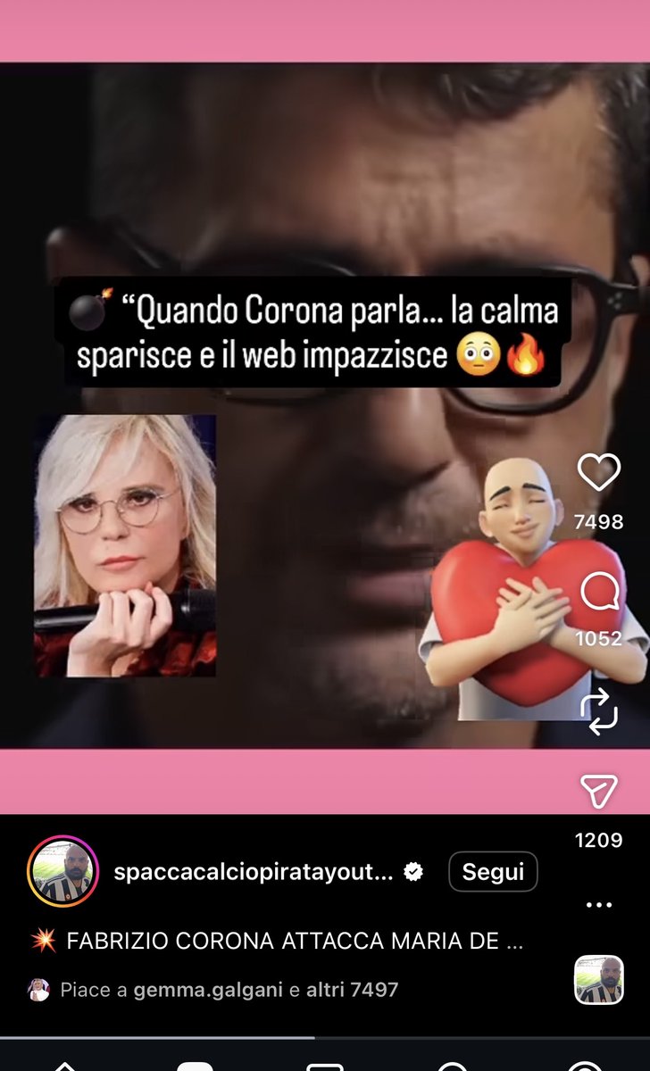 maristellapi's tweet image. Scusate ma il mi piace di Gemma al post dove Corona ne dice di ogni su Maria? 
🙈🙈🙈

#alfonsosignorini #Uominiedonne #falsissimo #FabrizioCorona
