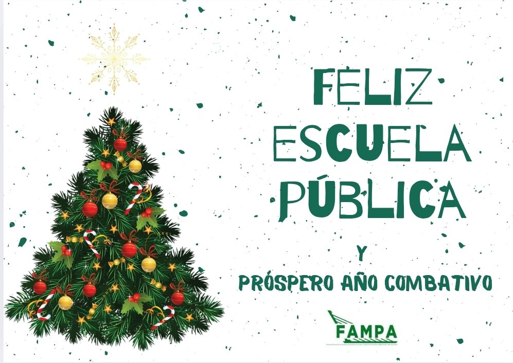 💚Feliz Navidad a toda la gente extraordinaria que sostiene y  defienden la escuela pública cada día 🎄📚✊