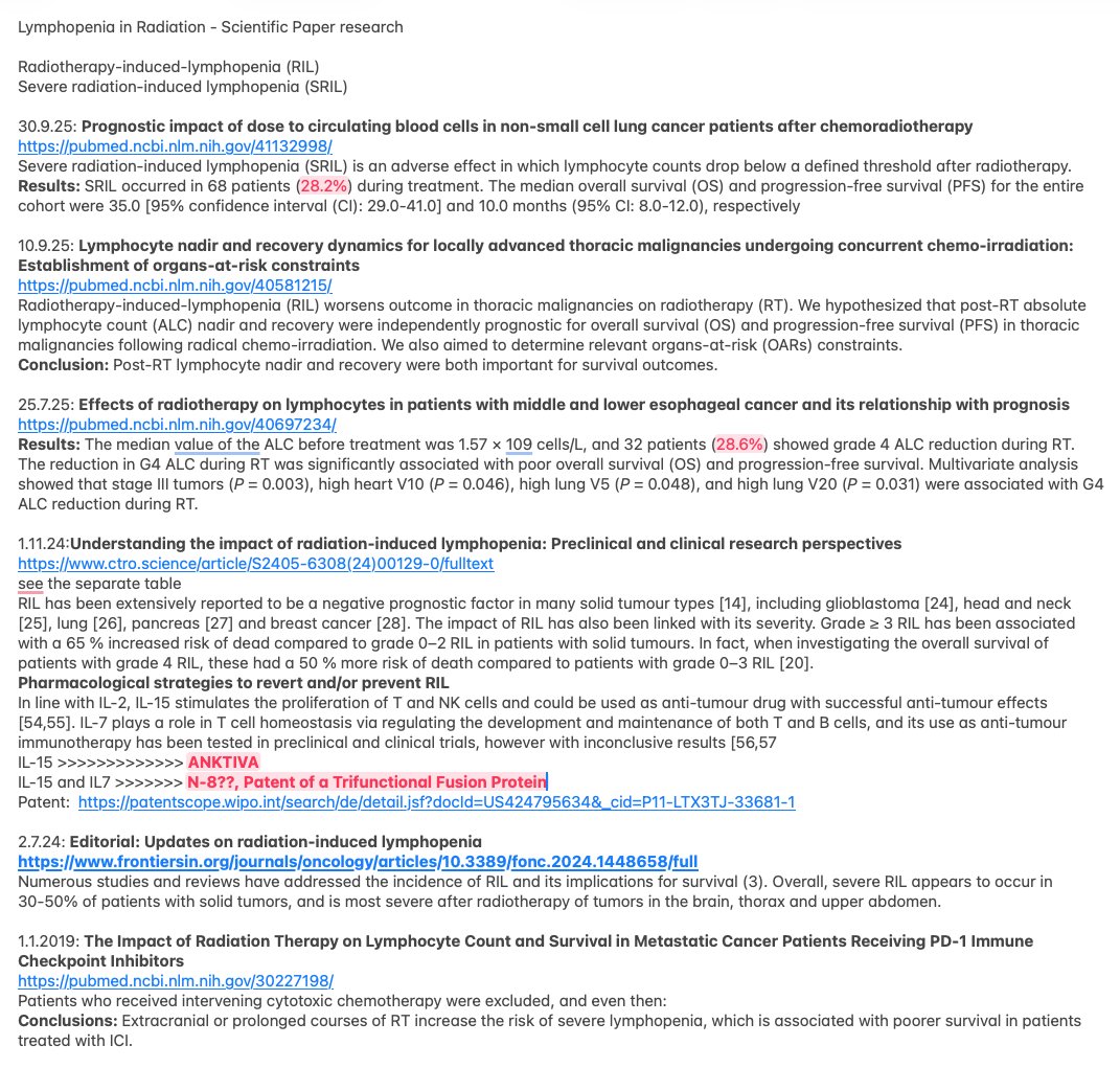 MK2forU's tweet photo. $IBRX The evidence of radiotherapy-induced lymphopenia (RIL) is clear; it hampers the effectiveness of subsequent immune checkpoint therapy. IL-15 (Anktiva) is mentioned as a solution to this problem. We don’t need more papers. Approve ANKTIVA for Lymphopenia! https://t.co/ZvRw6CZg0e