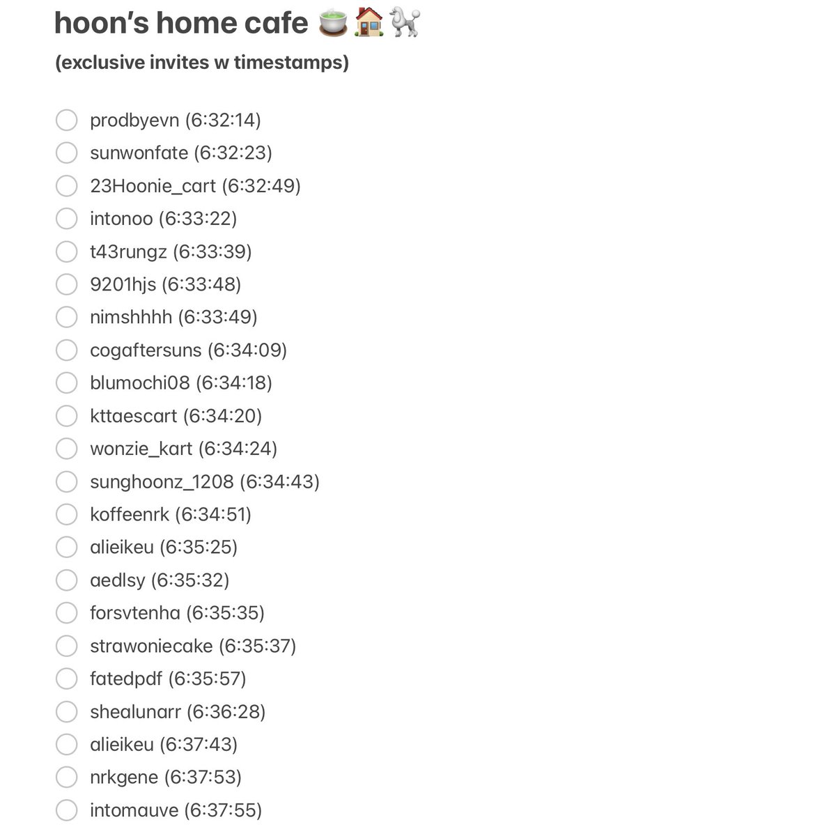 tw1nzchive's tweet image. to our invited guests ♡

we can’t wait to welcome you 
to the grand opening of hoon’s home cafe ☕🏠

home will surely feel sweeter with you 🌷

#HoonsHomeCafe
