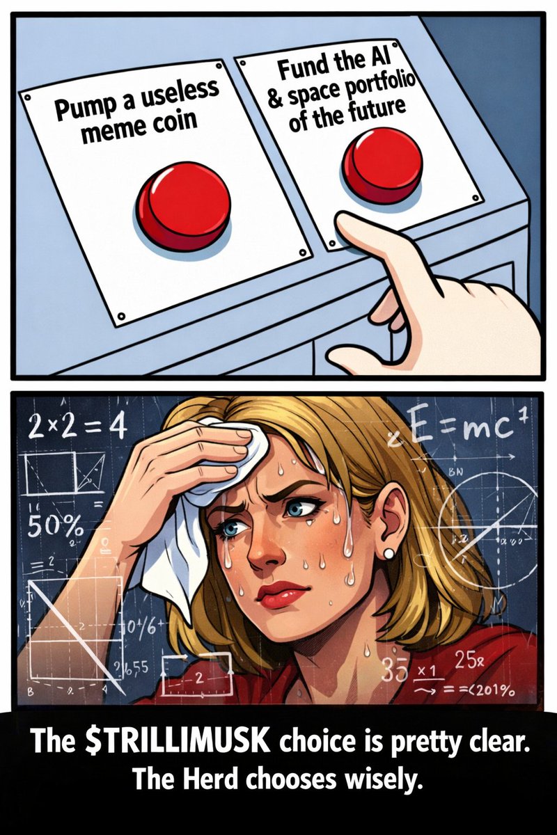 TrilliMusk's tweet photo. 🚀 TrilliMusk is LIVE  

Not a trillionaire yet 
📷That’s the meme. 
📷 https://t.co/LB5NxbyORW 

#TrilliMusk #SolanaMeme #PumpFun #CryptoMemes https://t.co/KlpdKK4RiO