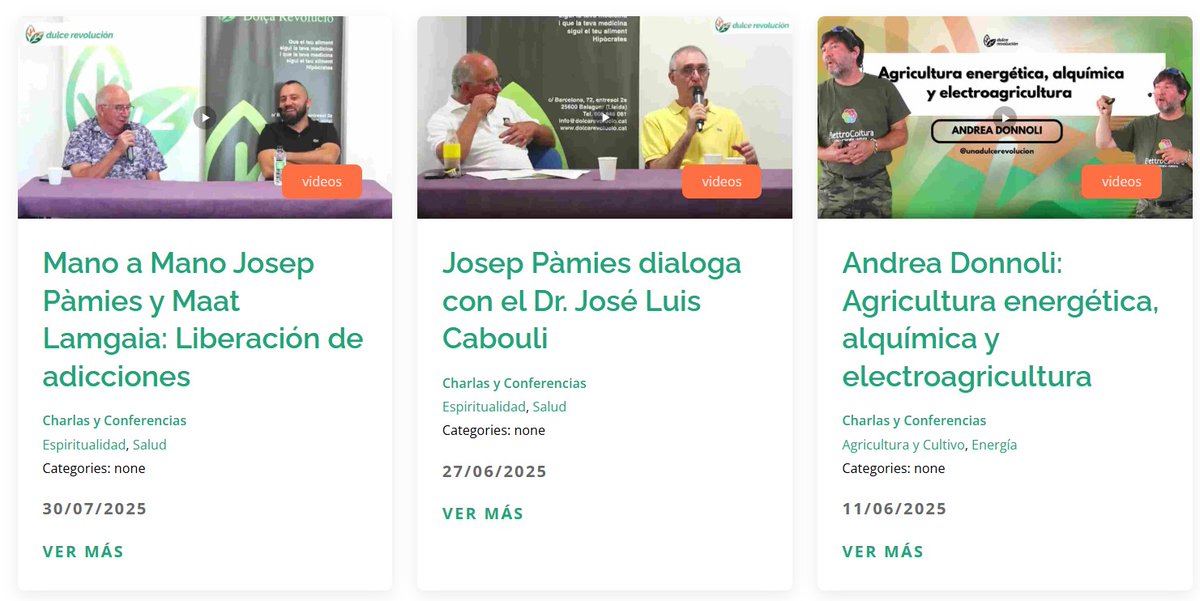 🎥 ¿Te has perdido alguno de nuestros eventos o te encuentras muy lejos de Balaguer? 

Puedes ver las grabaciones en diferido de forma gratuita a través de nuestra página web: dulcerevolucion.com/videos/