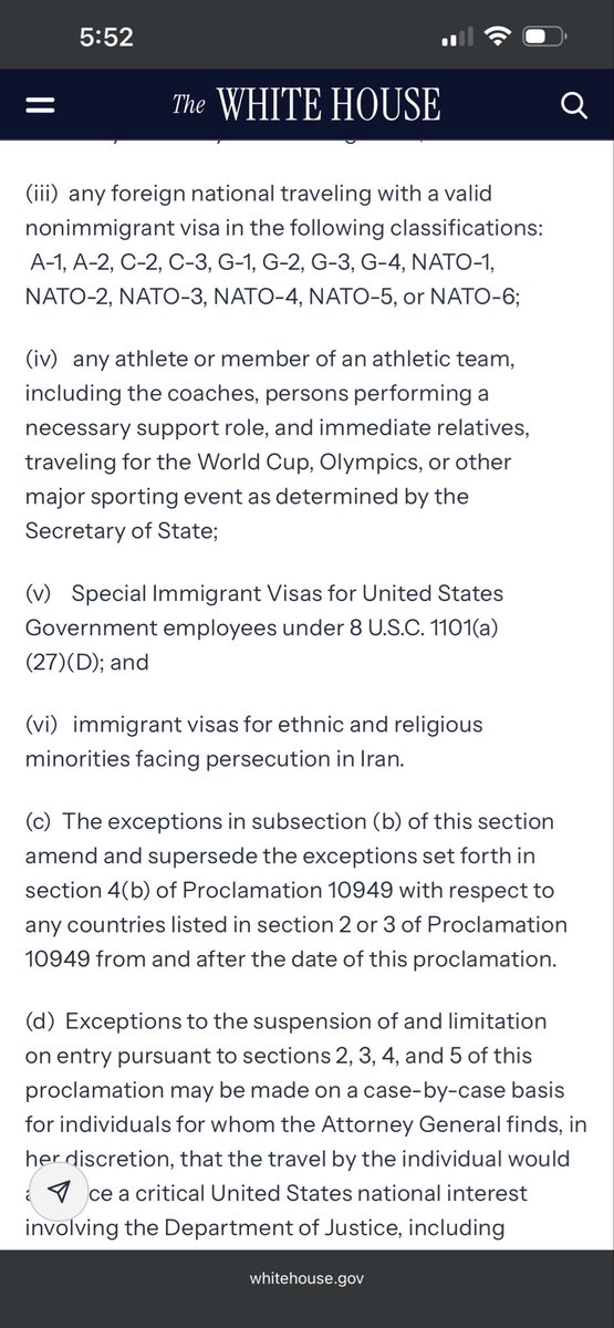 ordinarycitiz's tweet photo. @EngrSKN @Nobsdaslushhkid There is partial restriction for visitors visa study ….see above the category exempt https://t.co/tpEjGVXXwm