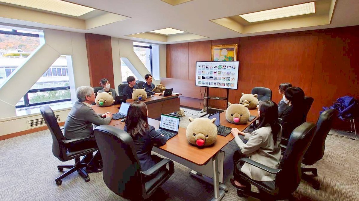 ikedashichou24's tweet photo. 【ウォンバット課会議】
本市、ウォンバット課（自称）の皆さんから活動について報告を受けました。

これまでから自主的におもしろいことを考え行動してくれていた皆さん。(1/2) https://t.co/0k8yeVtRQJ