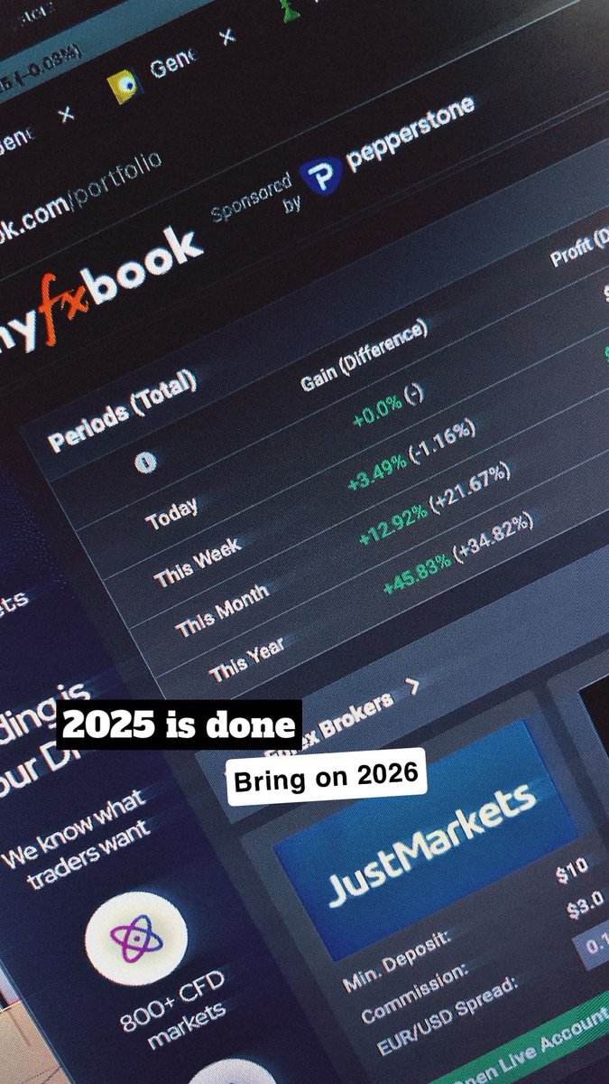 ii_melchizedek's tweet photo. 2025 across 3 brokerage accounts…finished the year strong. Bring on 2026. https://t.co/TMaNy3EBMd