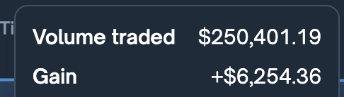 polyrookie's tweet photo. help me celebrate my quarter million volume on @Polymarket :)) https://t.co/5xJsE3szn8