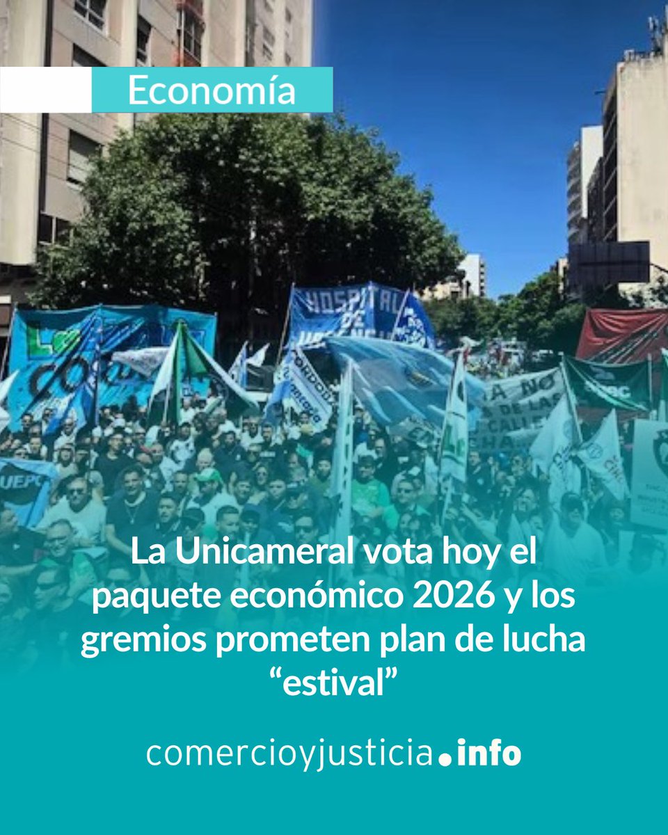 comercioyjusticia.info/economia/la-un…
La Legislatura de Córdoba tratará hoy en segunda lectura los proyectos de Presupuesto, Ley Impositiva y Código Tributario. Este último incluye, en su artículo 63, la facultad para que el Gobernador suba hasta 4% extra el aporte de los activos...