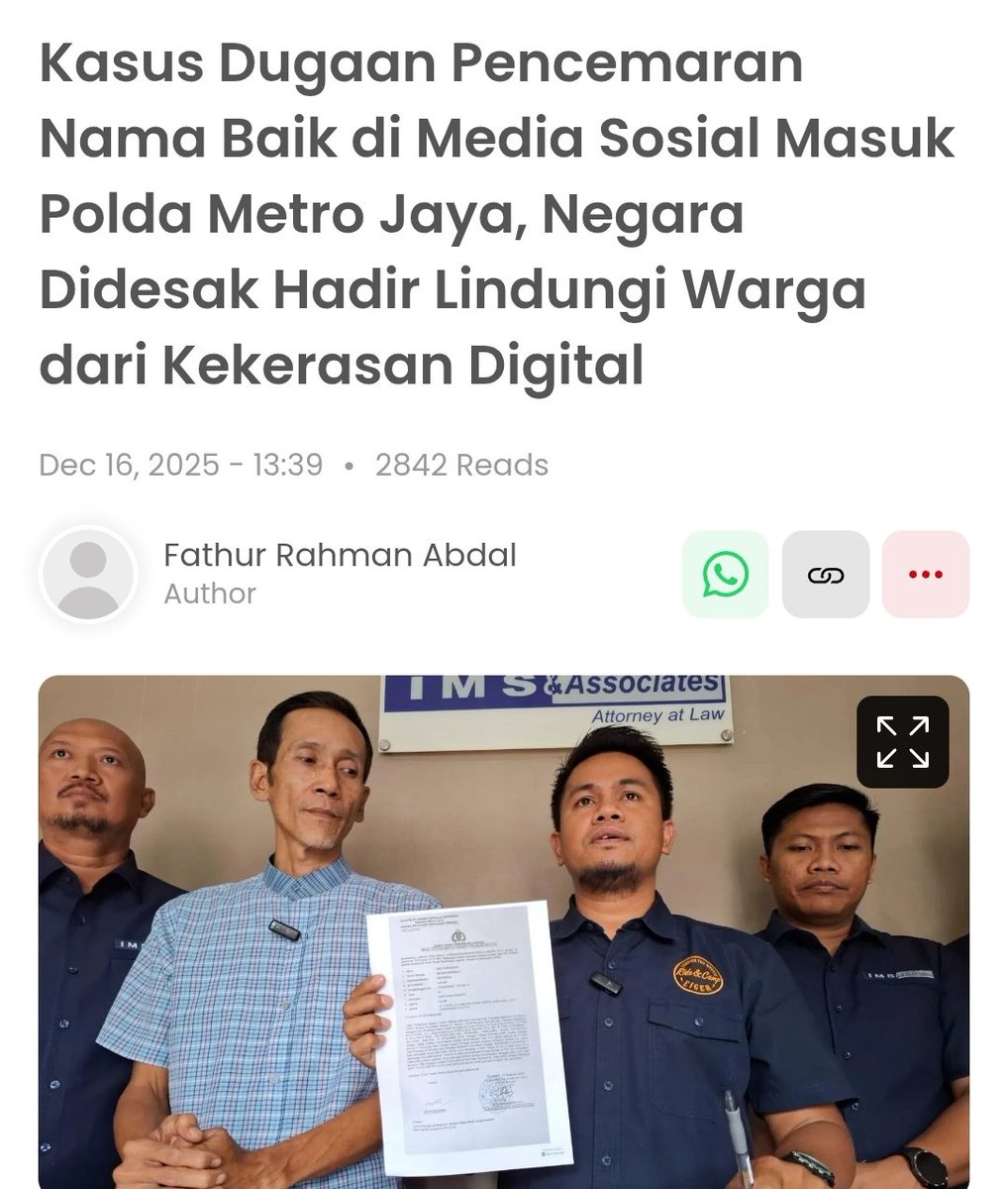 indibuzz's tweet photo. Kita lihat.. 
Dan semoga proses hukum berjalan semestinya.. https://t.co/VIA0o17EUU