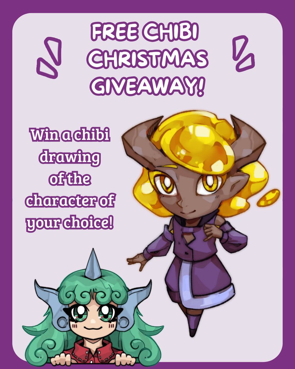 I launched a little giveaway on in'tagram to win a free chibi of the character of your choice! Head over anazel_art if you're interested