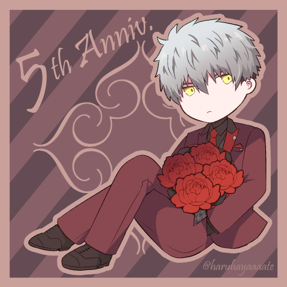 祝五周年！ （まさか今年はスーツ姿で刺してくるとは思いませんでした