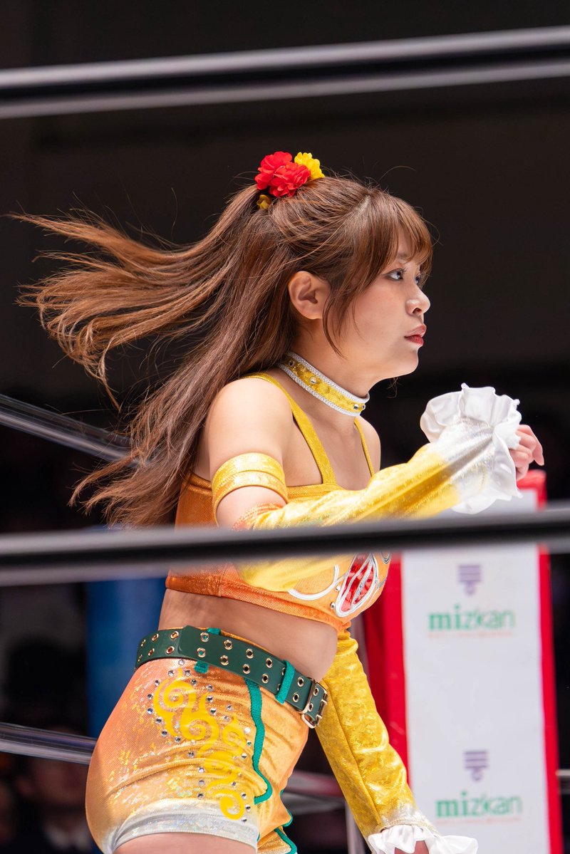 専用　ゆな様 2025.12.08 後楽園 おかえりなさい！の、あんね選手。 入場前から