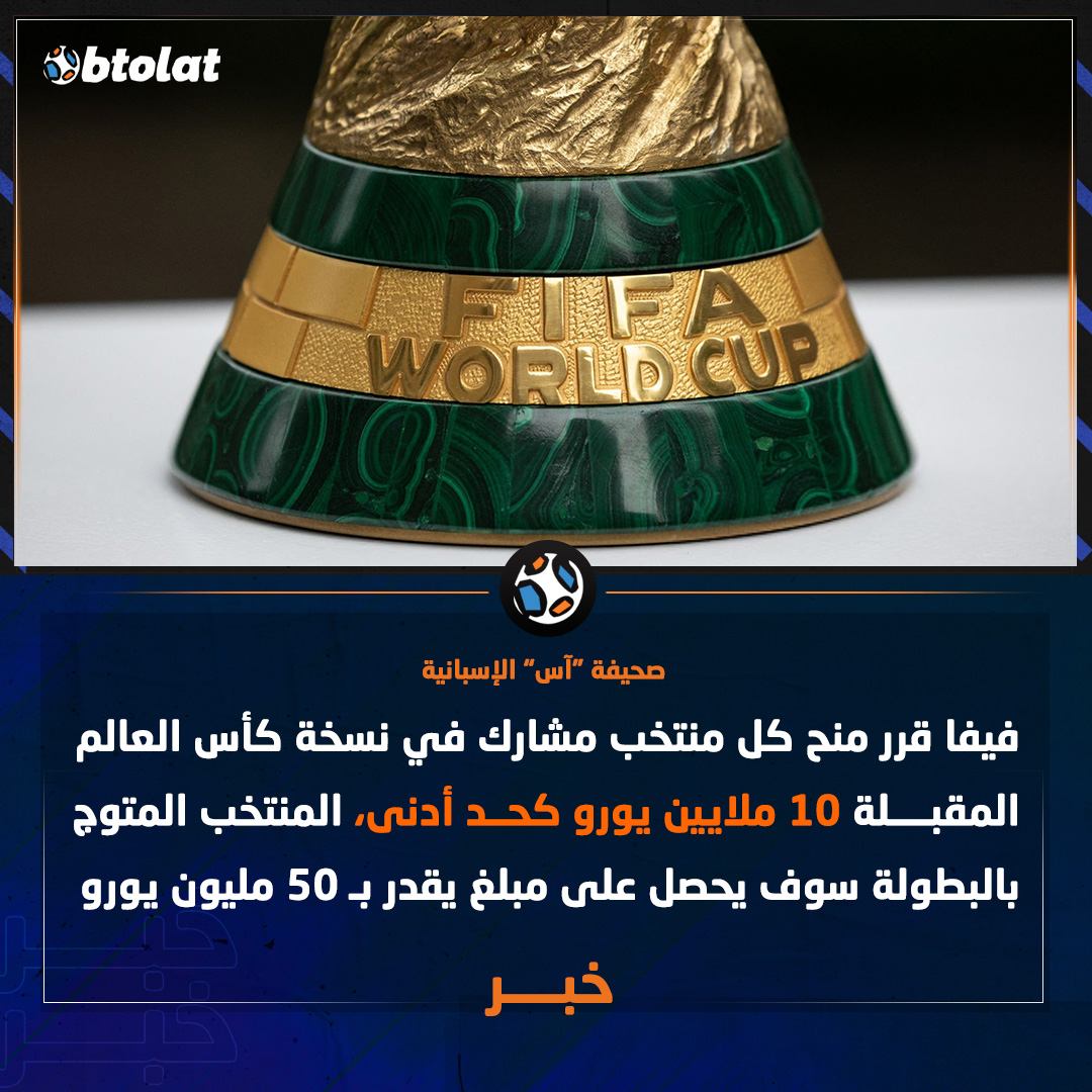 منتخب مصر يضمن الحصول على 10 ملايين يورو كحد أدني جراء مشاركته في كأس العالم 