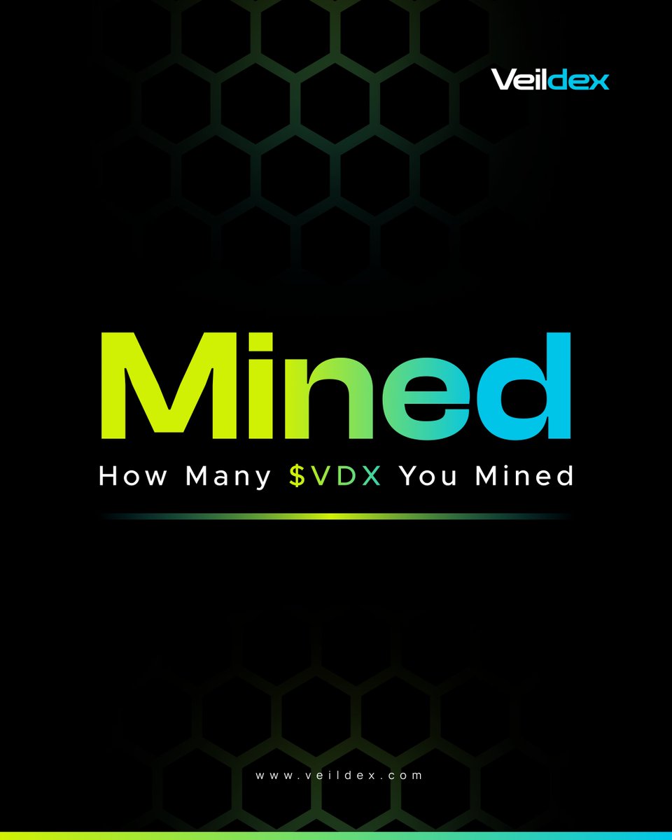 Veil_Dex's tweet image. How much $VDX have YOU mined so far? 

🔸Share your mining screenshot
🔸Get featured &amp;amp; reposted by @Veil_Dex 
🔸Top miners get special recognition

This is YOUR moment. Show the grind.

#VDX #COTI
