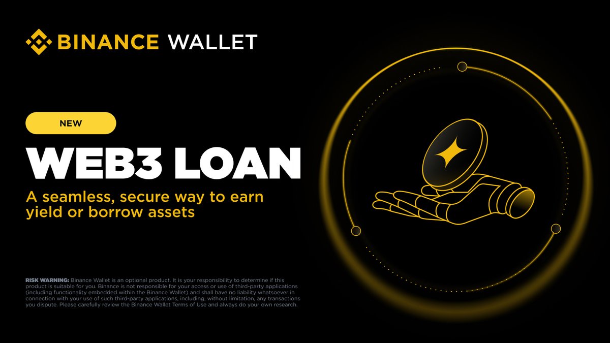 Web3 Loan is now live on #Binance Wallet, bringing seamless on-chain  borrowing directly to your wallet! Learn more 👉 https://t.co/FQimIZ9Nci