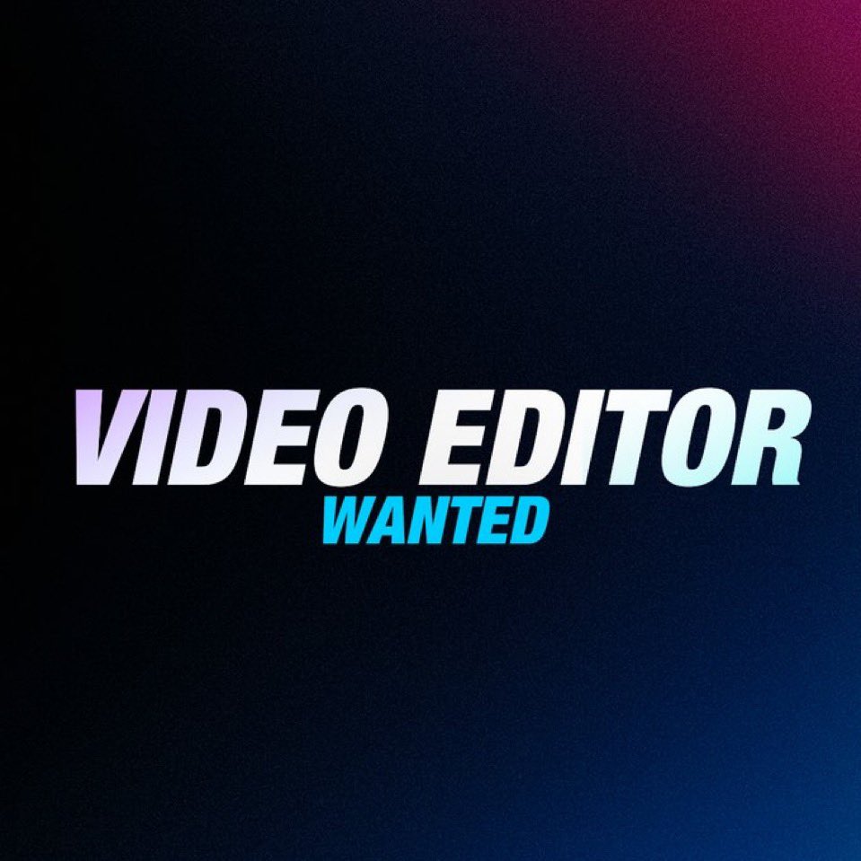 Looking for a YouTube Video editor! Do you know everything about
- Viewer Retention
- Text animations
- Amazing transition effects
- Audience triggers
- Sound and music choice

📷DM Me with your portfolio and rates!
#videoedit #videoeditor #youtubevideo #youtubevideoeditor