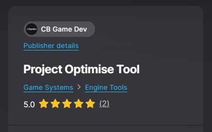 Just spotted my #UnrealEngine Project Optimise Tool has two 5-star reviews!

Really appreciate people taking the time to rate it, and I’m glad it’s genuinely helping devs

Project Optimise scans your entire #UE5 project for potential bugs and optimisation issues in just a few