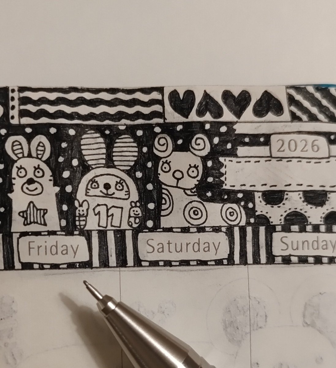 佐藤明日香　ボールペン画　「un ballon-2」 佐藤明日香 ボールペン画 「un ballon-2」 佐藤明日香 ボールペン画