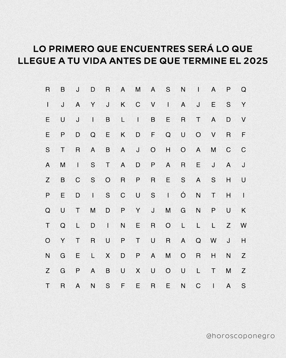 horoscoponegro's tweet image. Comenta cuál es la palabra que has encontrado 🔮