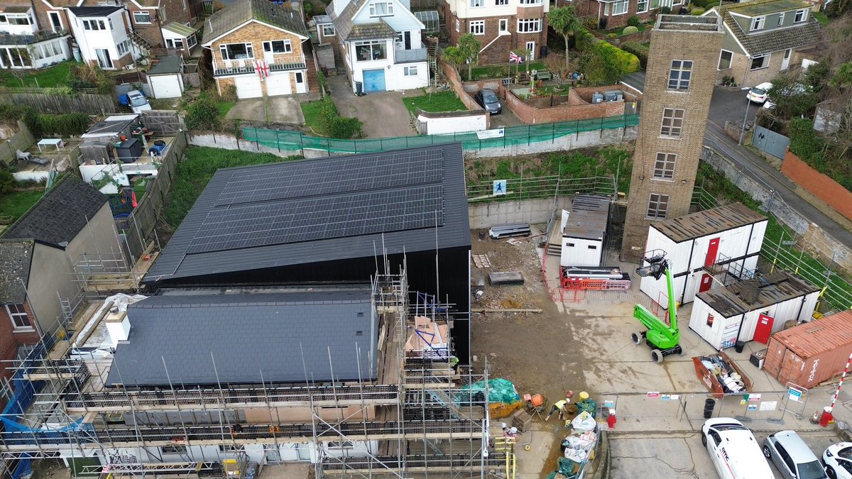 EchoDan11's tweet image. #Newhaven - building work coming along nicely for the new Fire Service Workshops @EastSussexFRS