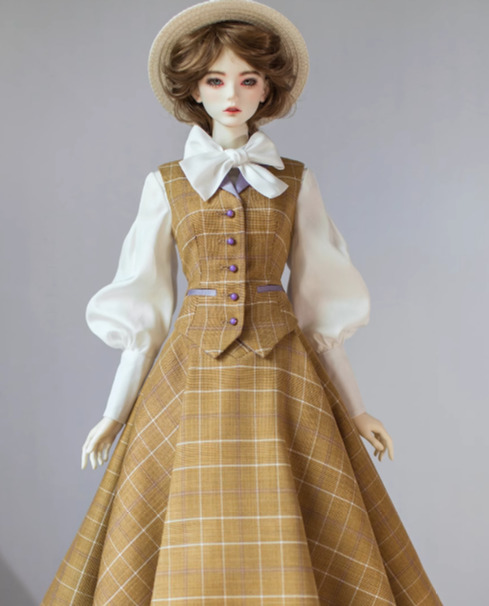 入荷情報】 DOLK SELECTより、60cmドール用ドレス『クラシックチェック