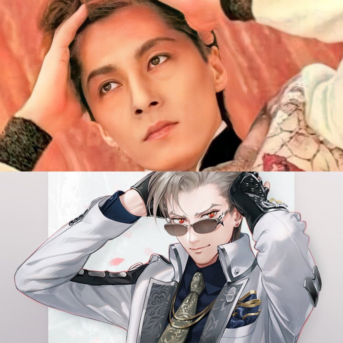 石井さんと山鳥毛💕 これも全人類見てください。 ポーズが同じすぎて似