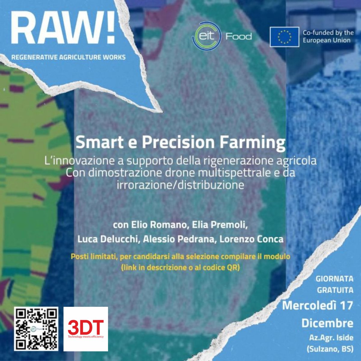 Pronti per la giornata di Smart &amp; Precision Farming con <a href="/EITFood/">EIT Food</a> presso l'Az. Agr. Iside! 🌱

Il nostro esperto Lorenzo Conca mostrerà i droni #DJIAGRAS per il monitoraggio e trattamento delle colture.

ℹ️Info: eitfoodsouth.typeform.com/to/ub3C4XPS

#Agricoltura40 #Droni