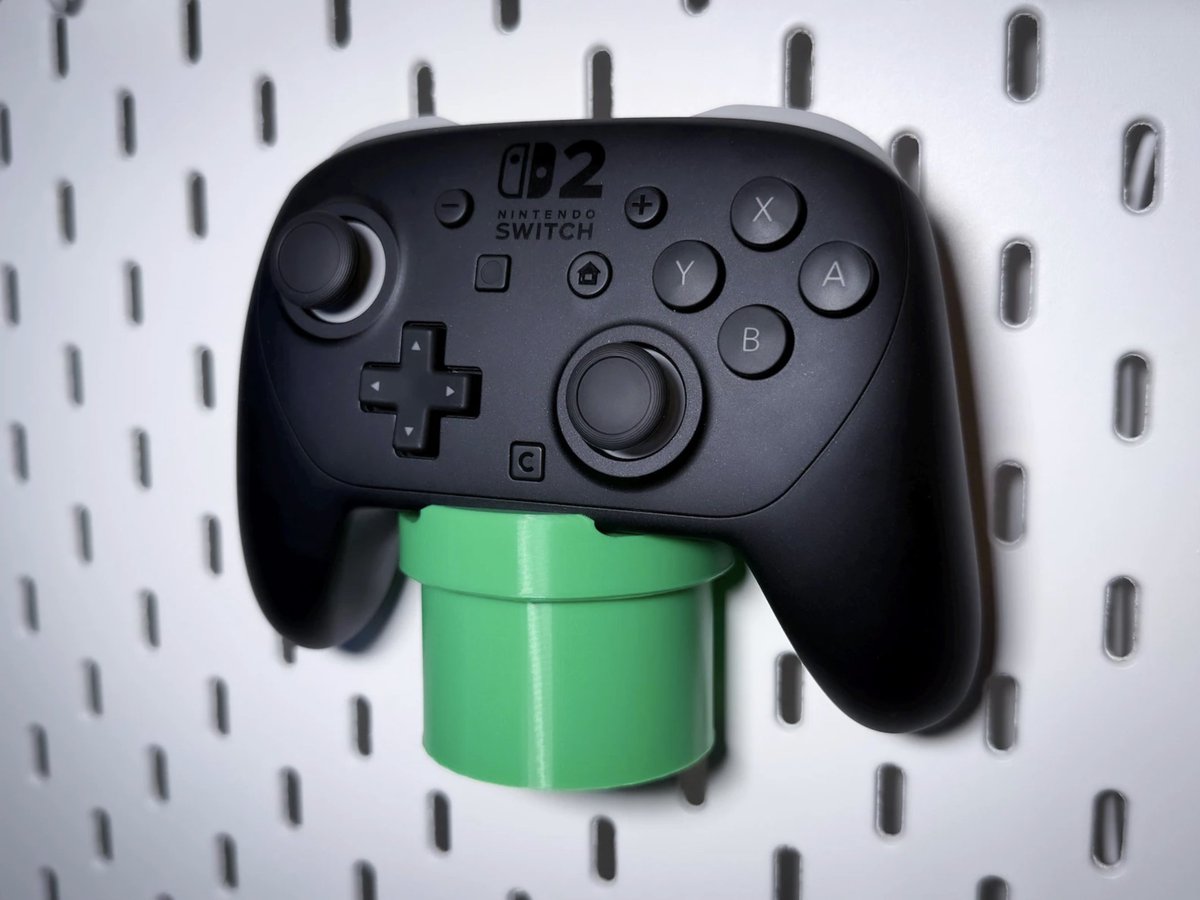 ByteTech_UK's tweet photo. Hang your Switch controllers in a Mario appropriate way.

Our pip controller holders are available either as wall mounts, or for Ikea Skadis peg boards.

Skadis Version: https://t.co/bgpemi2zHh

Wall Mount Version: https://t.co/ru83Wi5DzD

#NintendoSwitch #Switch2 #gaming https://t.co/NxibZdPfmo