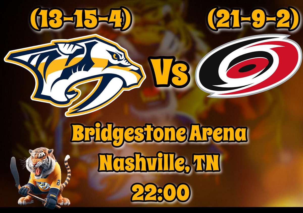 PredatorsBr's tweet image. #GameDay @PredsNHL (13-14-4)

🆚 @Canes (22-9-2)
🏟 @BrdgstoneArena, Nashville, TN 
⏰ 22:00 (BRT)
📍Jogo 32 / 82
🇧🇷 - -

🏒 O'Reilly (26P) / Forsberg (25P) - NSH
🏒 Jarvis (26P) / Aho (26P) - CAR

Preds L10 (7-3-0)
Canes L10 (7-3-0)

#Smashville
