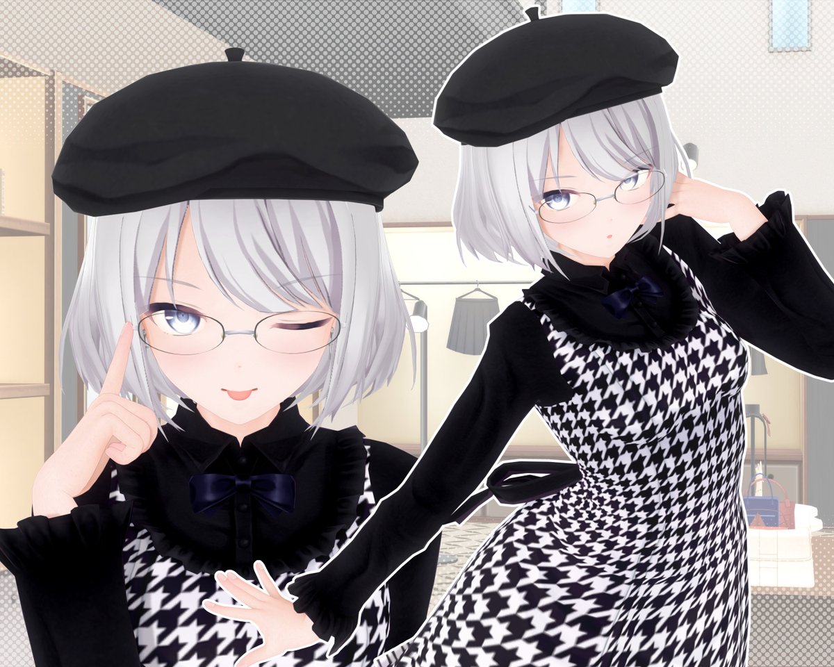 ボブヘアーかわいい…😛👓