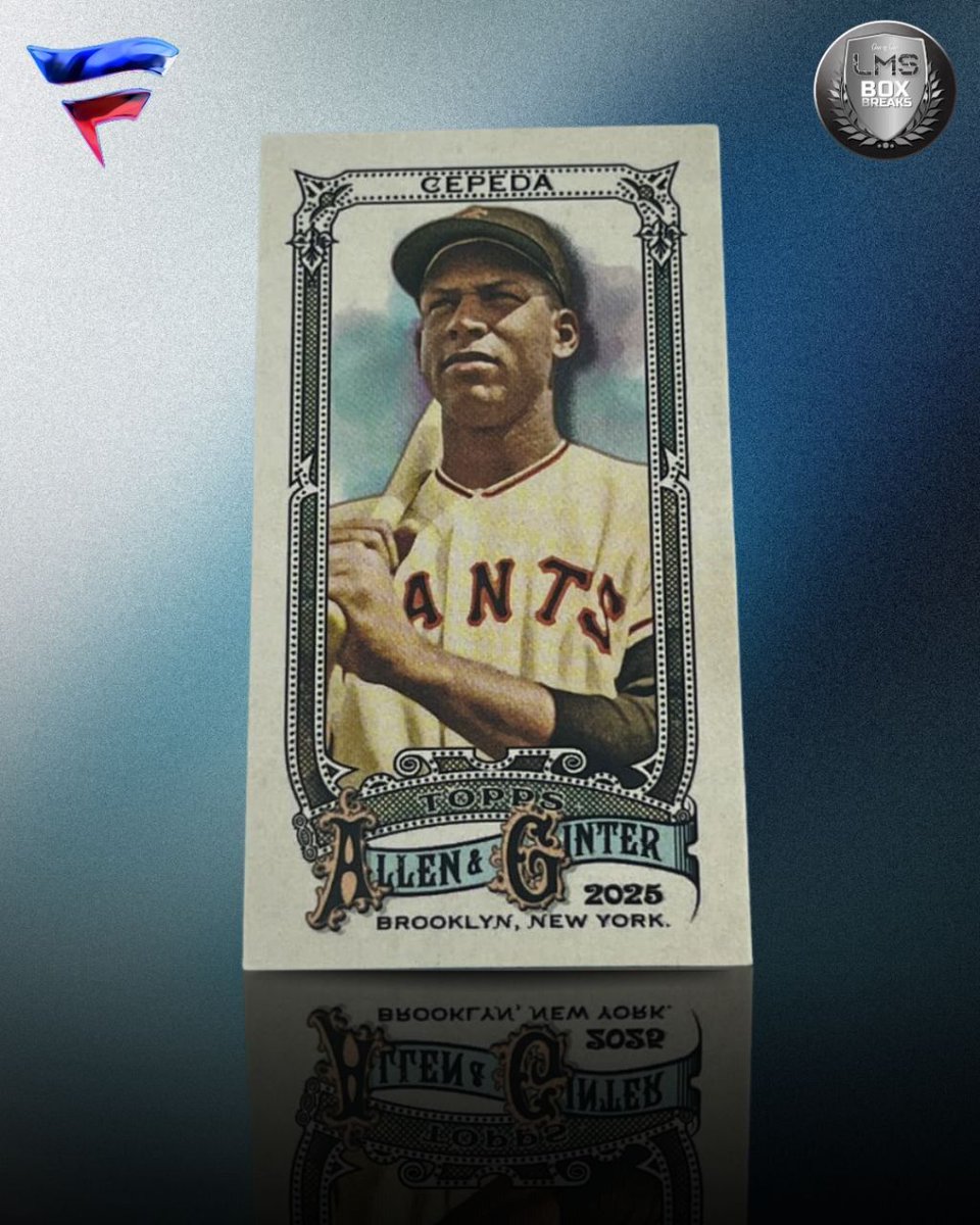 BoxLms's tweet image. 🧢⚾ CLASSIC VIBES PULLED LIVE! ⚾🧢
A timeless hit — Orlando Cepeda from 2025 Topps Allen &amp;amp; Ginter 🔥
Vintage look, Hall of Fame legacy, and pure collector gold ✨

👀 These iconic pulls happen when you’re in the break…
👉 Join our next LIVE and chase a legend of your own!