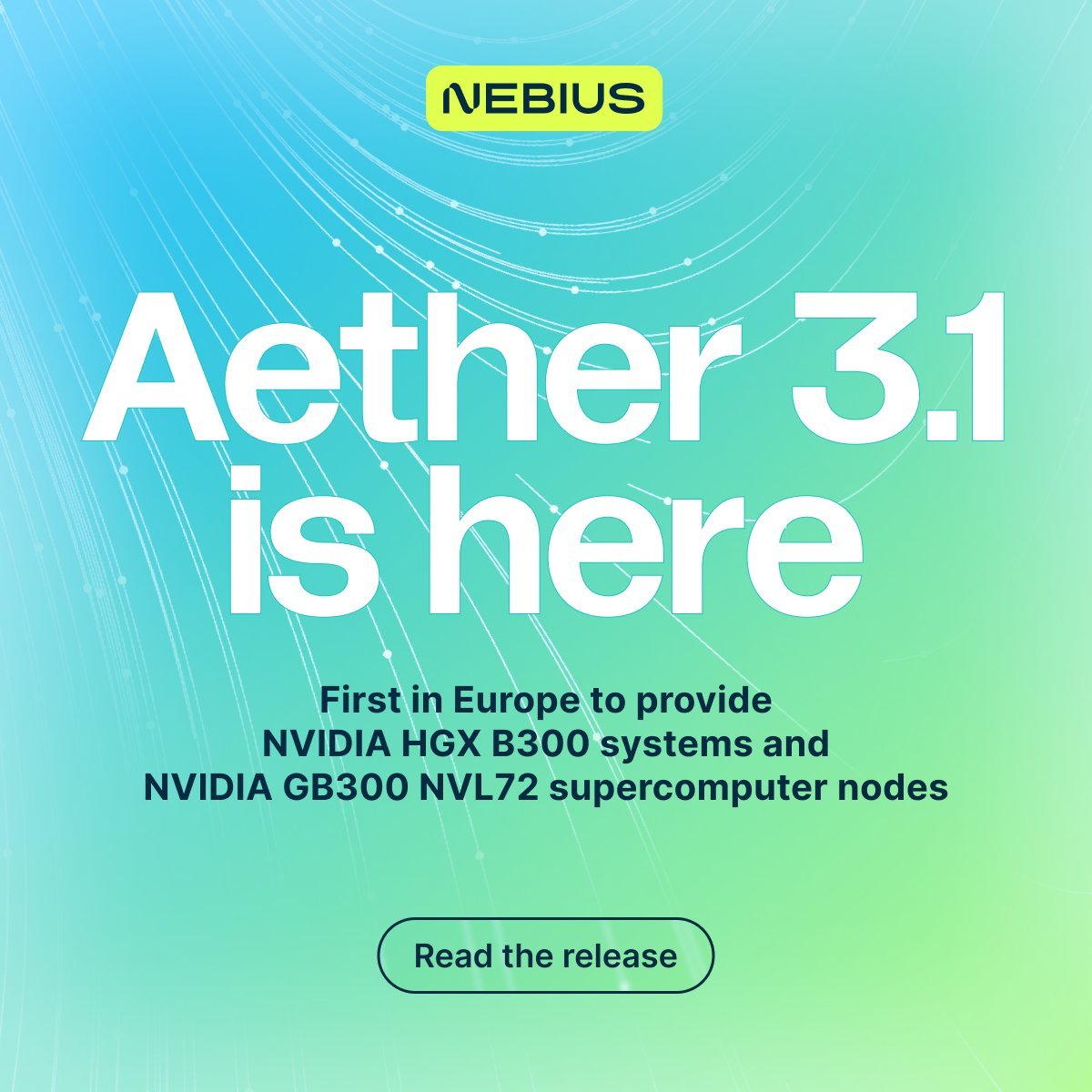 mvcinvesting's tweet photo. JUST IN: $NBIS announces Nebius AI Cloud 3.1. 🔥

$NBIS is now the first cloud provider in Europe running GB300 NVL72 systems in production, and the first globally to operate them on 800 Gbps NVIDIA Quantum-X800 InfiniBand, effectively doubling throughput for large-scale distributed training and inference.

This release is clearly aimed at customers moving from experimentation to AI at scale. Version 3.1 introduces Capacity Blocks and a real-time Capacity Dashboard, giving enterprises full visibility into GPU availability across regions and enabling much more precise resource planning in multi-team environments.

On the infrastructure side, $NBIS continues to expand its Blackwell Ultra footprint with HGX B300 and GB300 NVL72 systems, alongside hardware-accelerated networking and improved storage caching to remove bottlenecks. This builds on Nebius’ strong MLPerf Training v5.1 results.

Developer and enterprise features also take a step forward. Nebius AI Cloud 3.1 adds:

- Simplified access to NVIDIA BioNeMo NIM microservices (no NGC keys or AI Enterprise licenses required)
- Expanded Slurm-based orchestration and native Dstack integration
- More granular quotas, lifecycle storage rules, and FOCUS-compliant billing exports for FinOps teams

Security and governance were also strengthened, with new HIPAA-ready audit logs, per-object access controls, VPC security groups, and deeper Microsoft Entra ID integration

Reminder: $NBIS is a production-grade AI cloud provider, not a raw compute reseller, and is purpose-built for AI at enterprise scale.