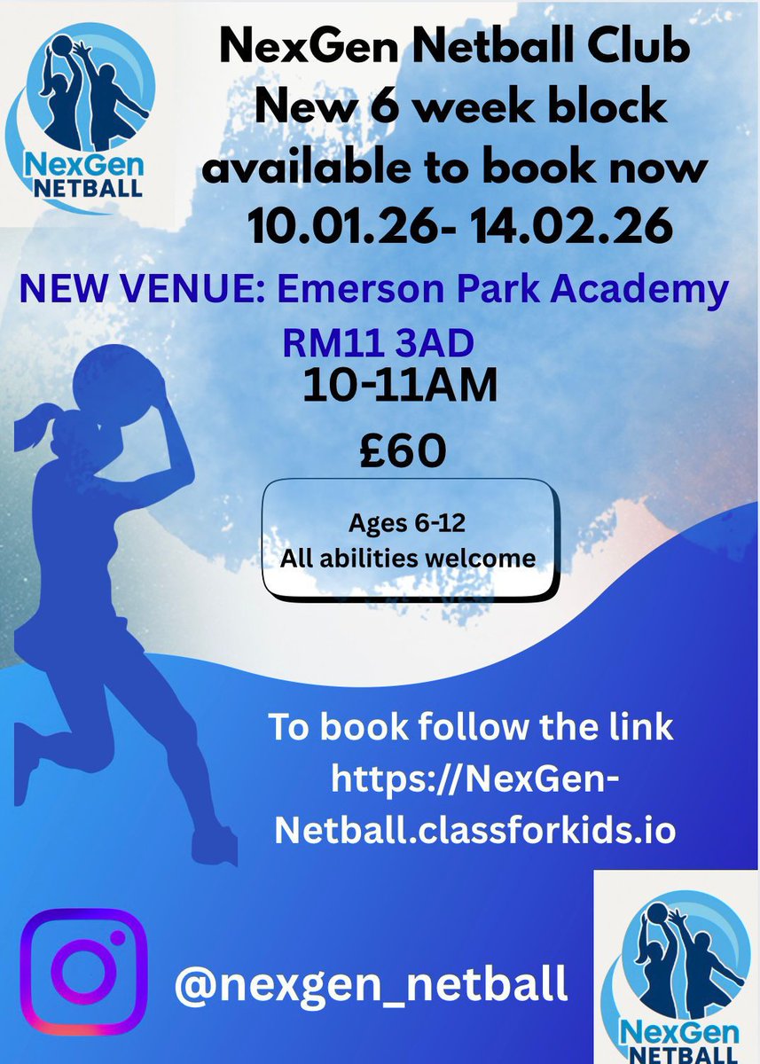 We are a non-competitive netball club focusing on building netball knowledge, understanding, and fundamental skills in preparation for competition for girls aged 6-12yrs.

Take a look at our session reels @nexgen_netball

Interested Contact - Nexgennetball@outlook.com