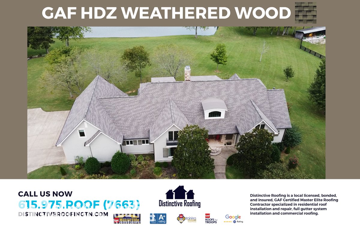 We are your #1 Roofing Choice in Middle TN.  Schedule your appointment today by calling us at 615-975-ROOF (7663) or visit us online at distinctiveroofingtn.com

#DistinctiveRoofingTN #Nashville #FranklinTN #ClarksvilleTN #SpringHillTN #MurfreesboroTN