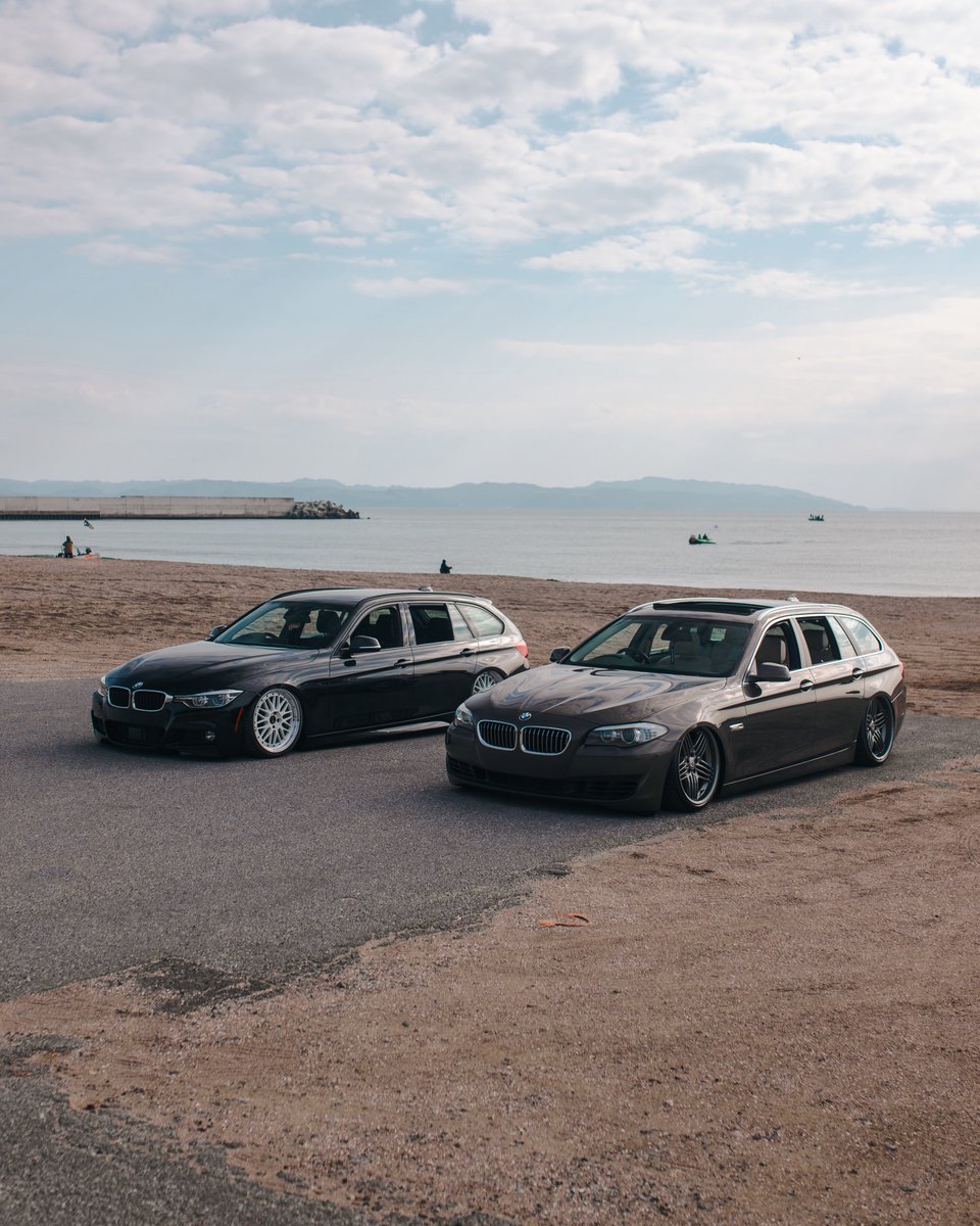 #これを見た人は愛車の背景が海の画像を貼れ