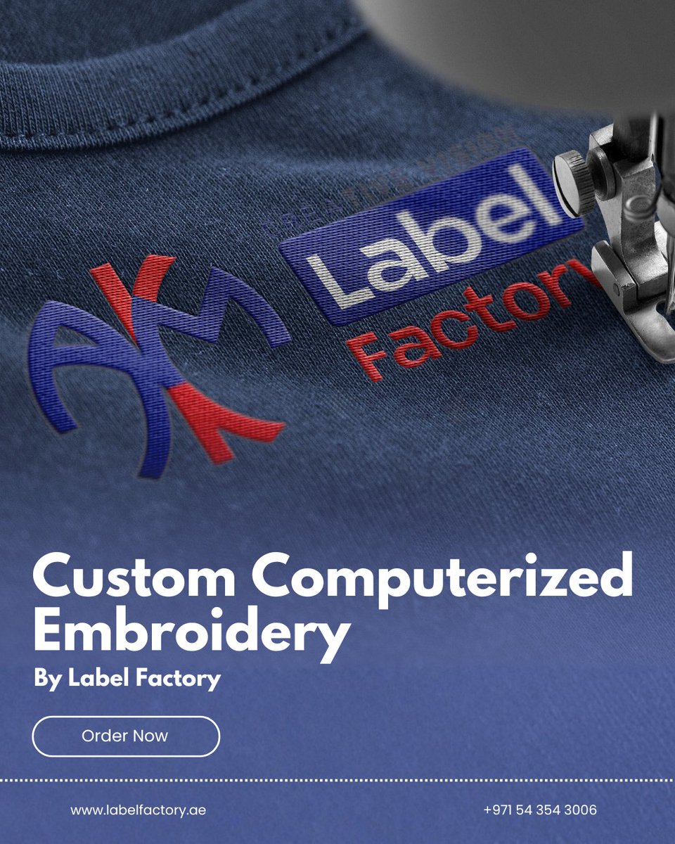 creativ43583649's tweet image. Precision stitched to perfection ✨
Custom computerized embroidery that elevates your brand.
Made with care by Label Factory.
📍 UAE

#customembroidery  ##ᴄᴏᴍᴘᴜᴛᴇʀɪᴢᴇᴅᴇᴍʙʀᴏɪᴅᴇʀʏ #labelfactory #brandingsolutions #embroiderydesign #garmentbranding #uaemanufacturing