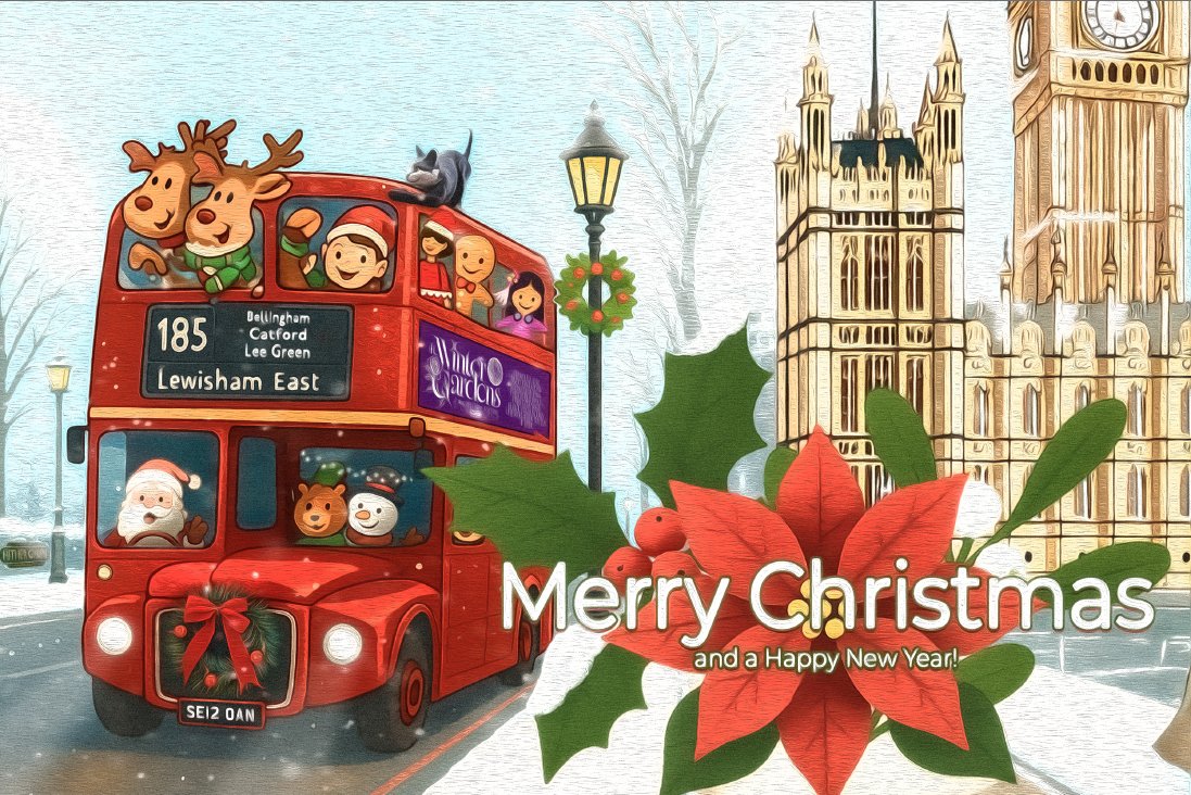JanetDaby's tweet photo. Merry Christmas to Lewisham East and beyond, filled with warmth, laughter, and precious moments with loved ones. May your day be merry and bright! 🎄✨ https://t.co/NFfgJCBRVI