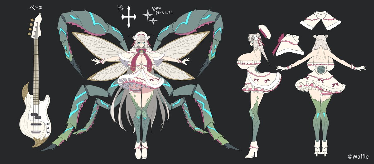 #エデンズリッターグレンツェ
本日実装された【デザイア・ツイン】モルファ&ターマイトの原画を担当させていただきました!
↓デザイン詳細です!
アイドル衣装をまとった姉妹たち、どんな活躍をしてくれるのでしょうか…!ぜひお迎えしてあげてくださいね🥰✨️ 