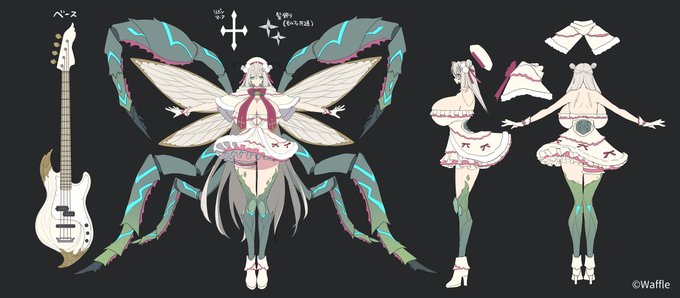 #エデンズリッターグレンツェ 本日実装された【デザイア・ツイン】モルファ&amp;ターマイトの原画を担当させていただきました! ↓デザイン詳細です! アイドル衣装をまとった姉妹たち、どんな活躍をしてくれるのでしょうか…!ぜひお迎えしてあげてくださいね