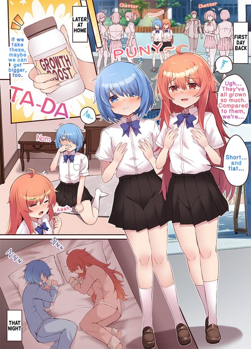 JK struggling with growth turn into voluptuous, super-sexy giant women with supplements!? part1