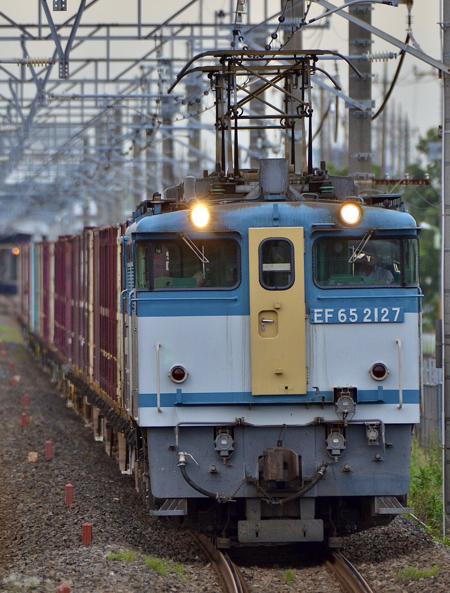 EF65 2127号機 77レ コキ20B ＠新三郷にて！2020.7.1撮影…