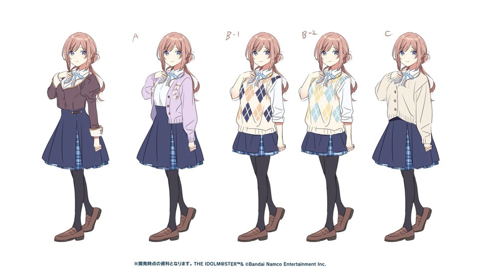 imas_DB's tweet image. 姫崎莉波のキャラクターデザイン検討、決定稿(4枚目)。
(#学マス忘年会2025 youtube.com/watch?v=gK7Pig…)