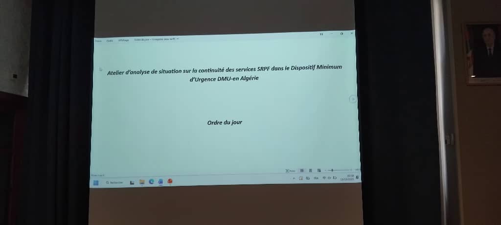 في 15 ديسمبر 2025، عُقد ت ورشة عمل استراتيجية لتعزيز استمرارية خدمات الصحة الإنجابية وتنظيم الأسرة في حالات الطوارئ ب🇩🇿 ، بهدف التحضير للجهاز الأدنى للطوارئ لمواجهة الأزمات الصحية أو الكوارث الطبيعية.

<a href="/UNALGERIA/">Nations Unies en Algérie</a>