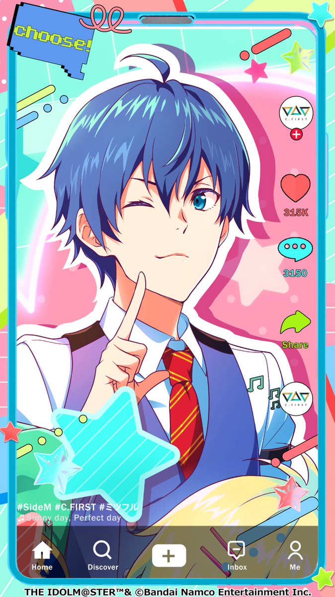 SideM_official's tweet photo. 【イベント情報】
/
#サニパフェ踊ってみた
フレームプレゼント🎁
\
#SideM10th や #MOIW2025 で披露!
C.FIRSTの「Sunny day, Perfect day」フレーム🕺🕺🕺✴
フレームは3種類ご用意✨
お好きなものをお使いください!
#SideM https://t.co/yqkLGPKVgn