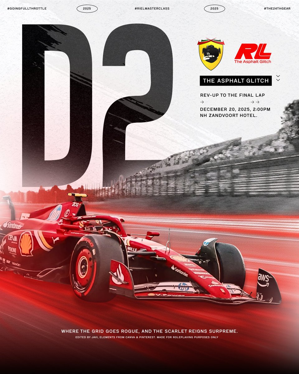 AsphaltGlitch's tweet image. ㅤ

        🏁  𝗥𝗮𝗰𝗲 𝘄𝗲𝗲𝗸 𝗶𝘀 𝗼𝗻!  ❯❯❯❯

        𝘍𝘳𝘦𝘦 𝘱𝘳𝘢𝘤𝘵𝘪𝘤𝘦 𝘪𝘴 𝘤𝘶𝘳𝘳𝘦𝘯𝘵𝘭𝘺 𝘪𝘯 𝘴𝘦𝘴𝘴𝘪𝘰𝘯.ᐟ
        𝐓𝐰𝐨 𝐝𝐚𝐲𝐬 𝐭𝐨 𝐠𝐨—every momentum fires
        power,  and every run leads to the end!

ㅤ