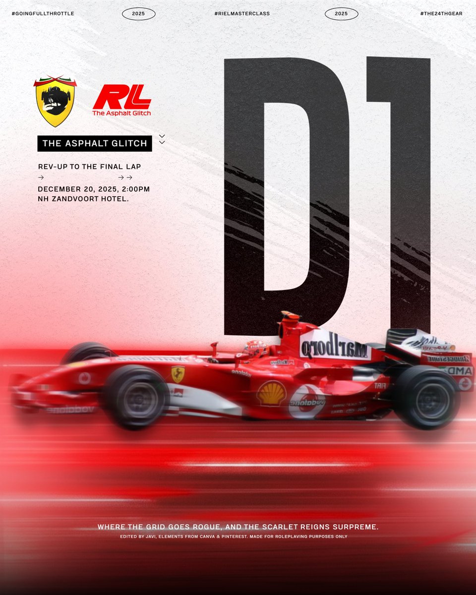 AsphaltGlitch's tweet image. ㅤ

        🏁  𝗤𝘂𝗮𝗹𝗶𝗳𝘆𝗶𝗻𝗴 𝗶𝘀 𝘂𝗻𝗱𝗲𝗿𝘄𝗮𝘆!  ❯❯❯❯

        𝘓𝘰𝘤𝘬𝘦𝘥 𝘪𝘯 𝘧𝘰𝘳 𝘵𝘩𝘢𝘵 𝘱𝘦𝘳𝘧𝘦𝘤𝘵 𝘱𝘶𝘴𝘩 𝘭𝘢𝘱.ᐟ
        𝐎𝐧𝐞 𝐝𝐚𝐲 𝐥𝐞𝐟𝐭—the countdown tightens
        for the much awaited celebration!

ㅤ