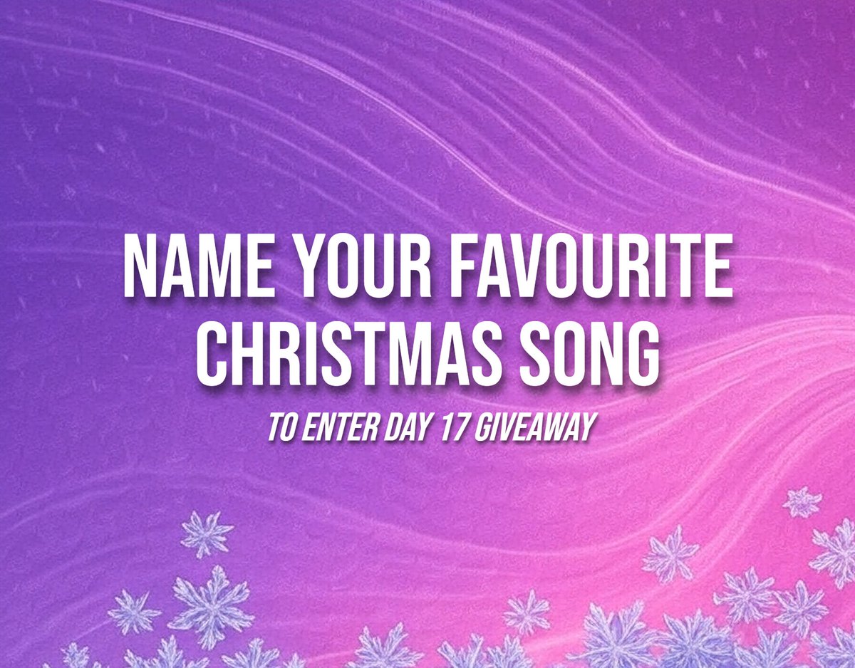 𝑫𝒂𝒚 𝑺𝒆𝒗𝒆𝒏𝒕𝒆𝒆𝒏!🎅

to enter today’s advent calendar voucher giveaway, all you need to do is repost and reply with your favourite christmas song!

and remember, every fan you get to enter increases your chances of winning!

good luck!💜