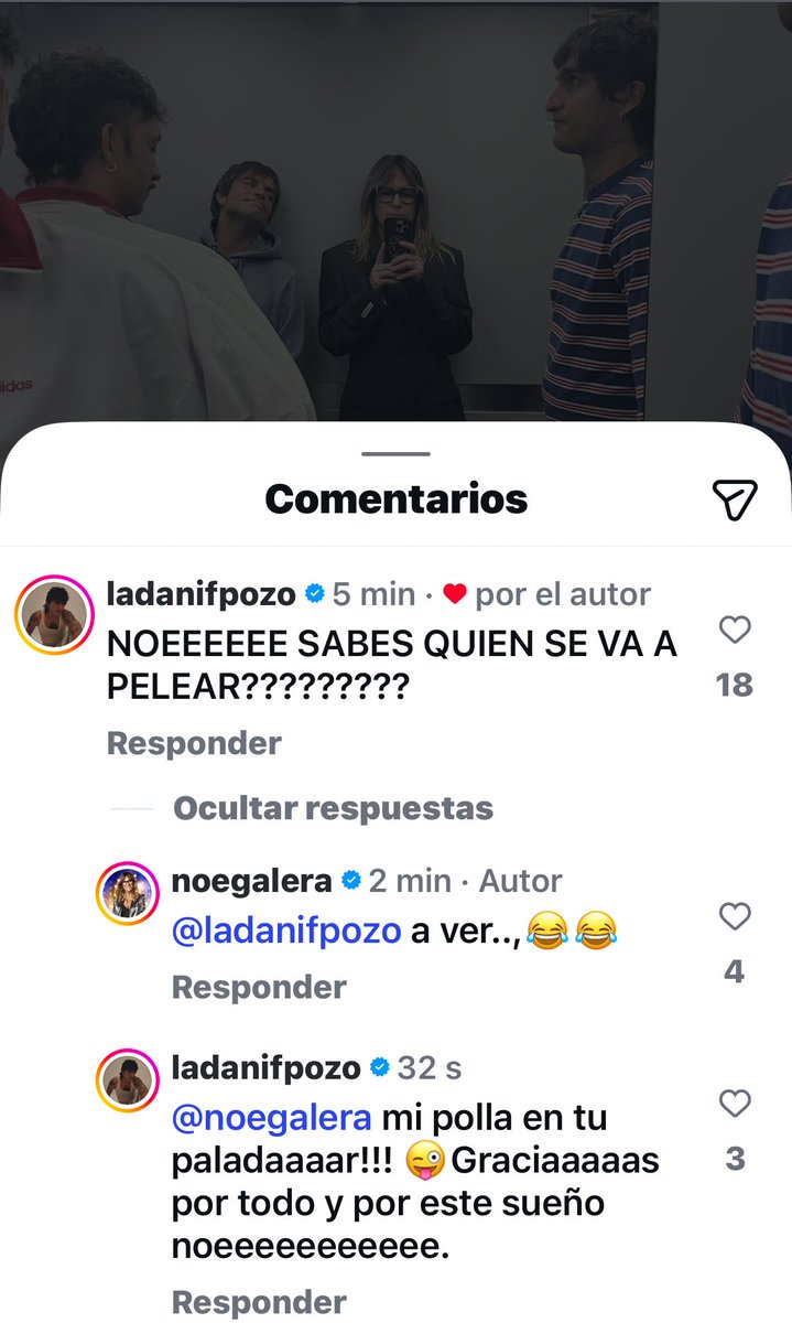 shippeoydramas's tweet photo. La Dani lleva una guasa con Noe jajajajajaja #OTDirecto17D https://t.co/HviBolurWP